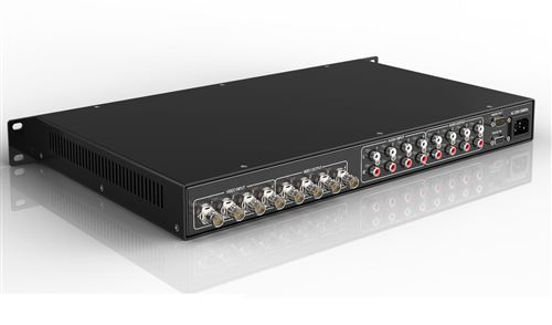 Matrix Switch Splitter BNC - 4 vers 4 Ports Avec entrées et sorties audio