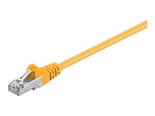 goobay câble de réseau - 25 cm - jaune