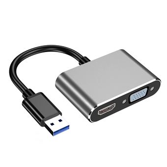 14€ sur Adaptateur USB 3.0 vers ordinateur portable HDMI + VGA vers écran  d'extension deux en un - Décodeur TNT - Achat & prix