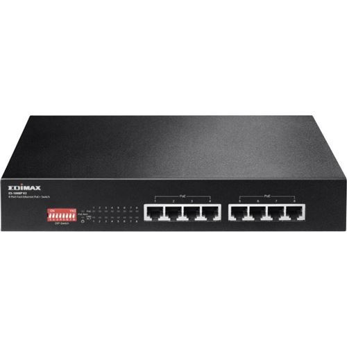 Edimax ES-1008P - V2 - commutateur - 8 x 10/100 (PoE+) - de bureau - PoE+ (130 W)