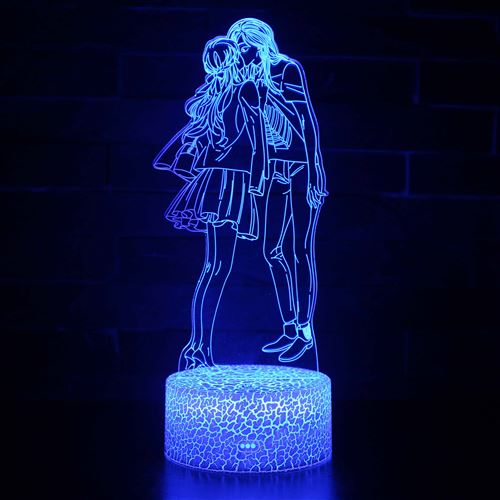 Stack Lampe 3D Tactile Veilleuses Enfant 7 Couleurs Avec Telecommande - L'amour #575 - Image 2