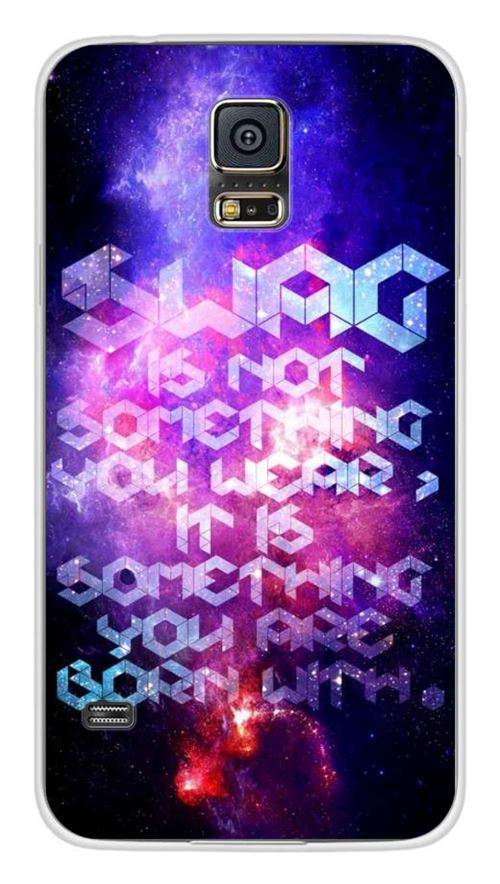 Coque en silicone imprimée compatible Samsung Galaxy S5 Cosmic swag