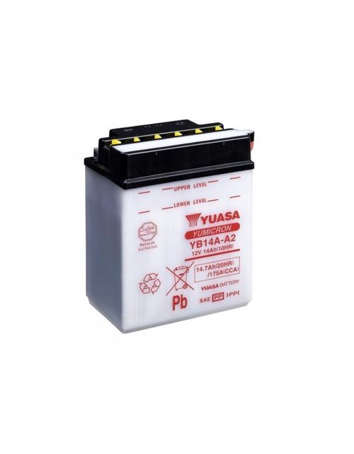 Batterie YUASA YB14A-A2 conventionnelle