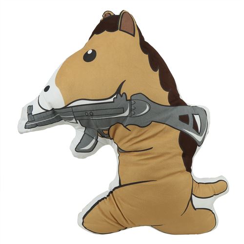 Jouet en Peluche Drôle de Cheval d'Émotion Dessin Animé Oreiller de Cheval Animal