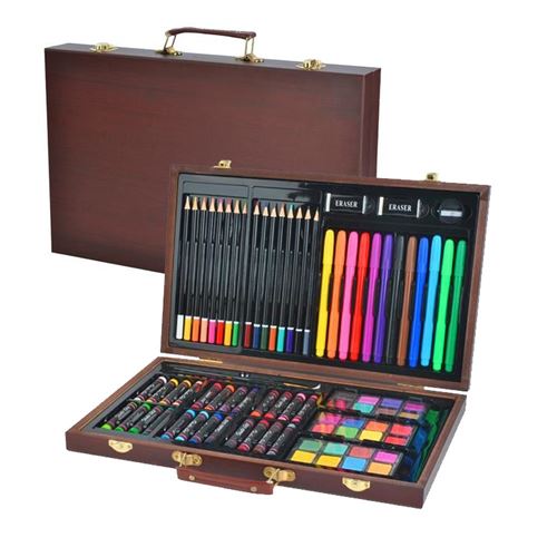 150 pièces Boîte Enfants Couleur Professionnel Dessin Ensemble Art Box  Crayon Dessin Enfants
