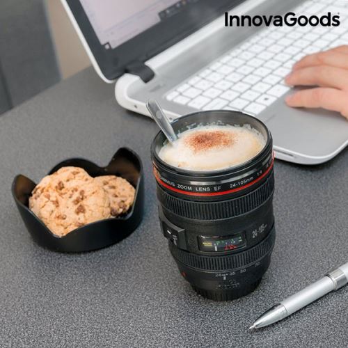 Tasse à couvercle multifonction objectif - Mug de voyage