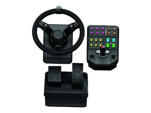 Logitech Heavy Equipment - G-Series - Bundle - stuur en pedalen-set - met bekabeling - voor PC