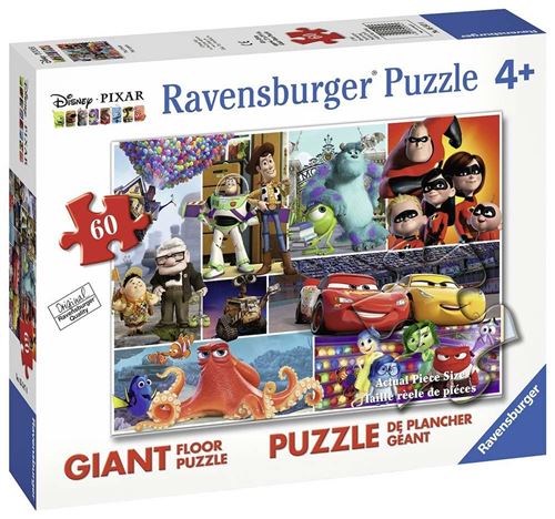 Disney Pixar Puzzle Sol Géant 60 pièces