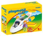 Playmobil 1.2.3 70185 Avion avec pilote et vacancière