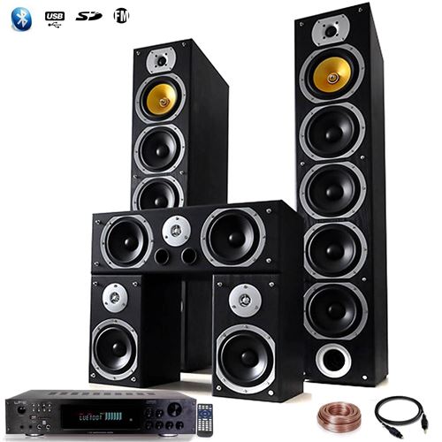 Ensemble Home-cin&eacute;ma Hifi 1240W + ampli 360W + 25M de c&acirc;ble de liaison