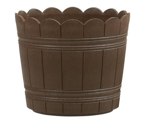Emsa bac a fleurs country - oe 35 cm - marron