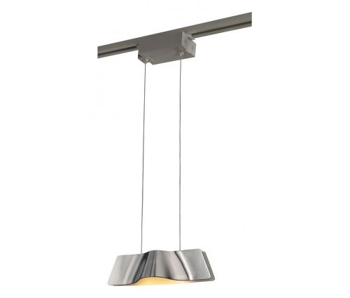 Wave pendant, alu brossé, led 9w, 3000k, sans rail