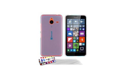 Coque + 3 Films MICROSOFT LUMIA 640 XL Glossy Hybrid Bleu