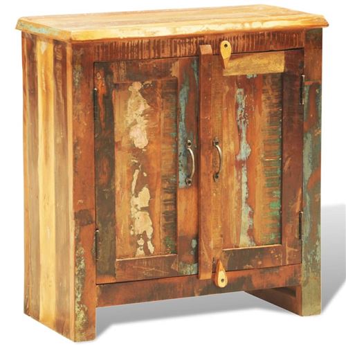 vidaXL Armoire vintage avec 2 portes Bois massif de récupération