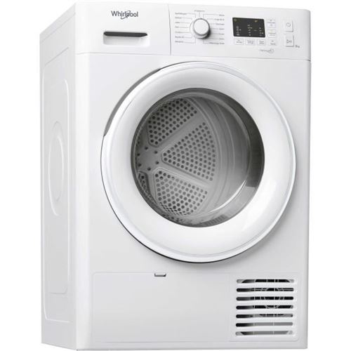 Whirlpool Fresh Care + Ft M10 81 Fr - Sèche-Linge - Largeur : 59.5 Cm - Profondeur : 64.9 Cm - Hauteur : 84.9 Cm - Chargement Frontal - Blanc