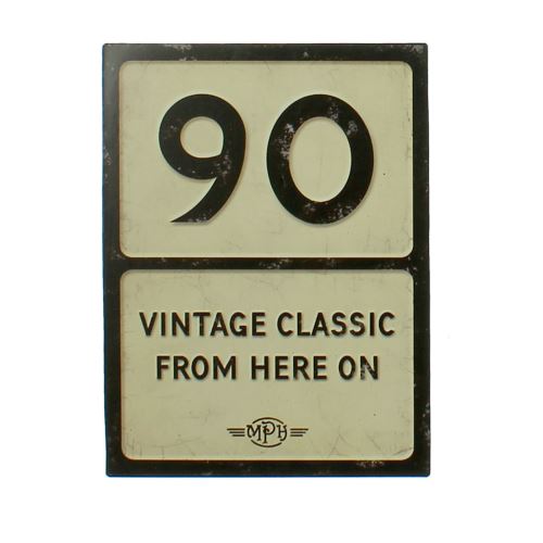 Plaques de signalisation de anniversaire - 90