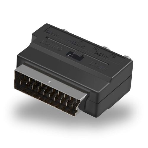 INECK® Péritel mâle vers 3 prises RCA + S-video femelle Adaptateur Convertisseur De Video