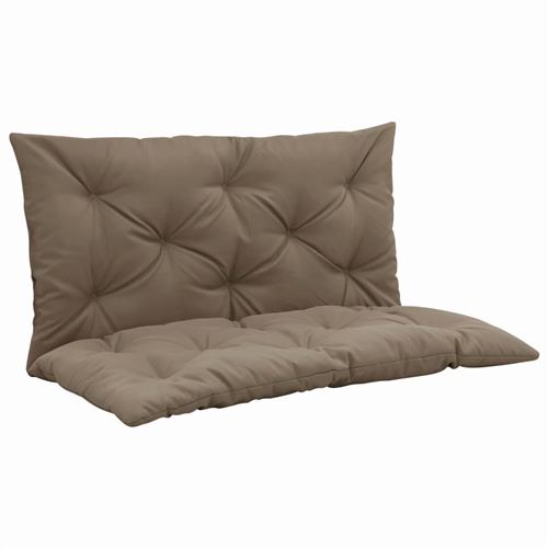 vidaXL Coussin pour balancelle Taupe 100 cm Tissu