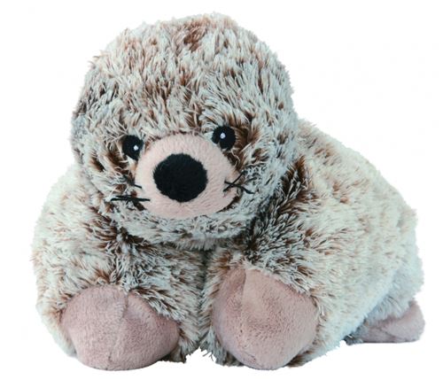 Warmies phoque câlin chaud 31 cm gris