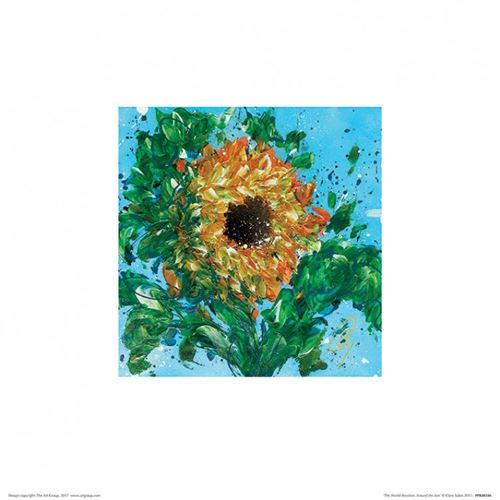 Fleurs Poster Reproduction - The World Revolves Around The Sun, Clare Sykes (30x30 cm)