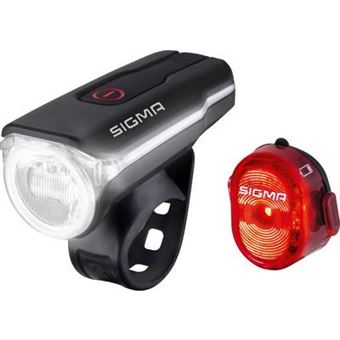 Phare Avant & Feu Arrière Vélo LED Rechargeable - Capteur De Lumière Auto - Écran Numérique - Étanche IPX5 - 8
