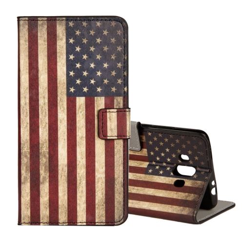 Huawei Mate 10 Housse Etui Cuir PU Drapeau USA ALS53414