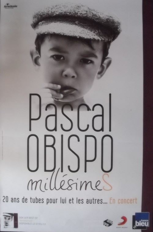 Pascal OBISPO - 80x120 cm - AFFICHE / POSTER