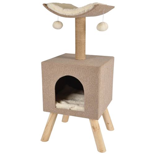 Comparer les prix de FLAMINGO Arbre à gratter pour chat Scandi Beige 43,5x40x54,5 cm 560554