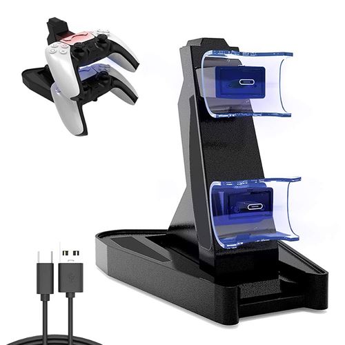 Youkuke - Station de Charge Double pour Manette PS5 - Charge Rapide - Indicateur LED - Image 2