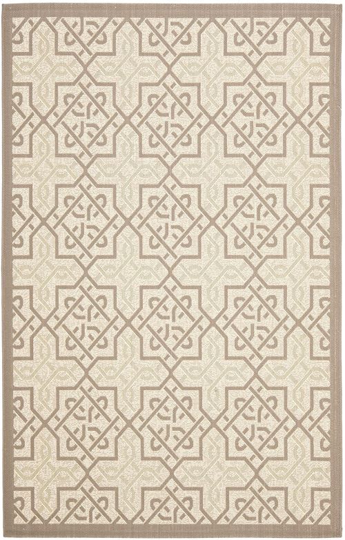 Safavieh, Tapis Extérieurs et Intérieurs, CY7931-79A21, Beige / Beige foncé, 121 X 170 cm