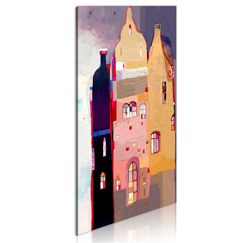 Tableau - Immeuble fabuleux - Décoration, image, art | Pour enfants | 40x80 cm |