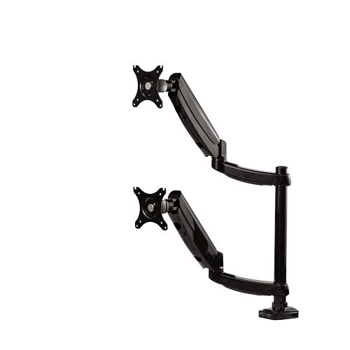 Fellowes - Platinum Series Bras Porte-écrans Double Vertical - Noir