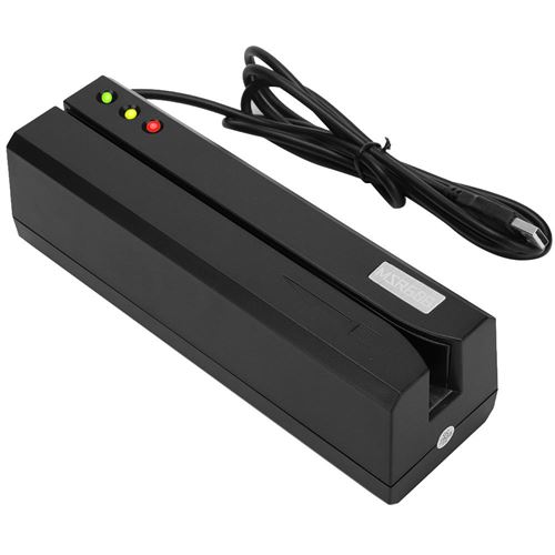 Lecteur de cartes graveur de cartes à piste magnétique avec 3 pistes complètes pour MSR605 100-240V (EU)