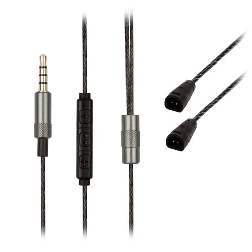 Remplacement Noir 5N OFC Sennheiser IE8 IE80 IE8i Câble pour casque micro principal Contrôle du volume