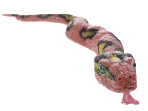 Johntoy Serpent Animal World 40 cm brun