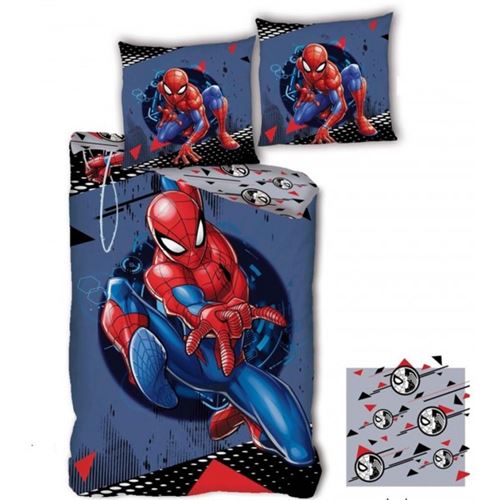 Spiderman Marvel Classic - Housse de Couette Enfant - Parure de lit 1 place
