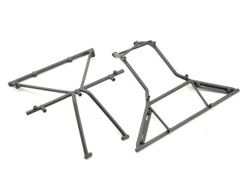 Roll cage, roof, front, gray - rock rey - losi