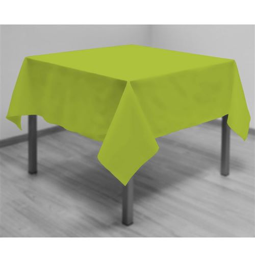 Nappe carrée 180 x 180 cm - Vert anis - Linge de table
