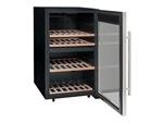 La Sommelière Service LS51.2Z - Cave à vin - pose libre - largeur : 48 cm - profondeur : 56.5 cm - hauteur : 83.8 cm - 118 litres - classe G - noir/inox