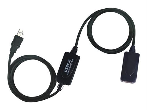 Roline USB 2.0 Extension Cable - USB-verlengkabel - USB (M) naar USB (V) - USB 2.0 - 15 m - actief - zwart