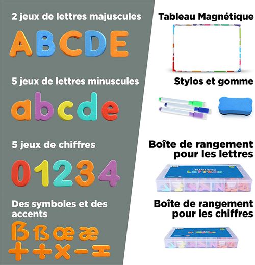 Boite alphabet magnétique Français