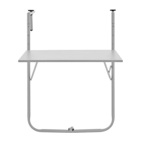 Table de jardin - Rabattable - Pliante - Gris - En acier - 1 personne - 60 x 78 x 101 cm