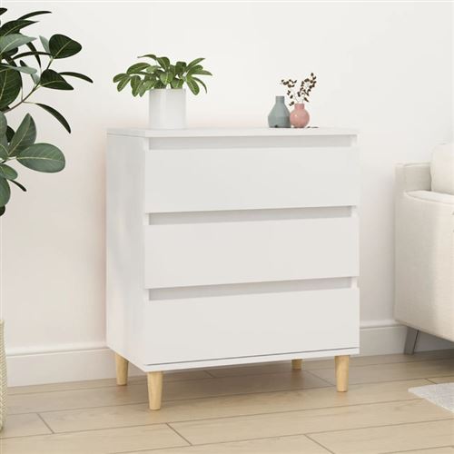 vidaXL - Buffet - 60x35x70 cm - Blanc - Image 3