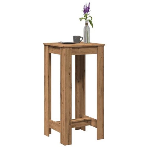 VIDAXL - Table de bar - Artisanale - Chêne - 51x50x103,5 cm - Image 2