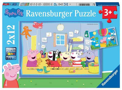 Puzzles 2x12 p - les aventures de peppa pig