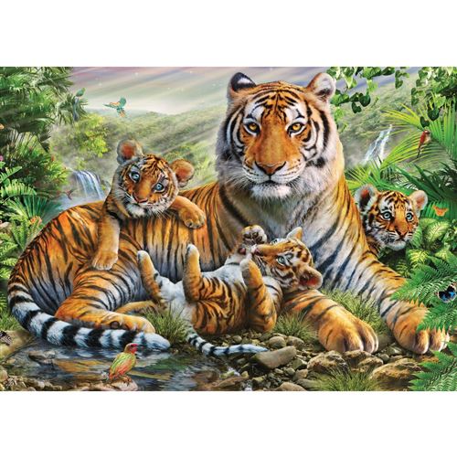 Puzzle 1000 pièces Schmidt - Tigre et petits