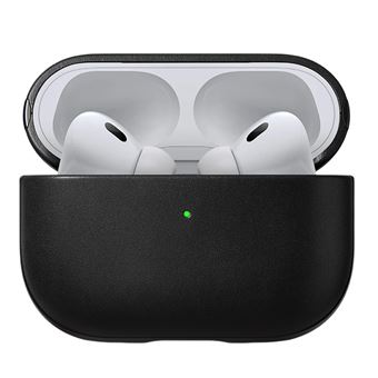 Coque pour Airpods Pro 2 Modern Leather Robuste avec Point d'Attache Nomad Noir - 1
