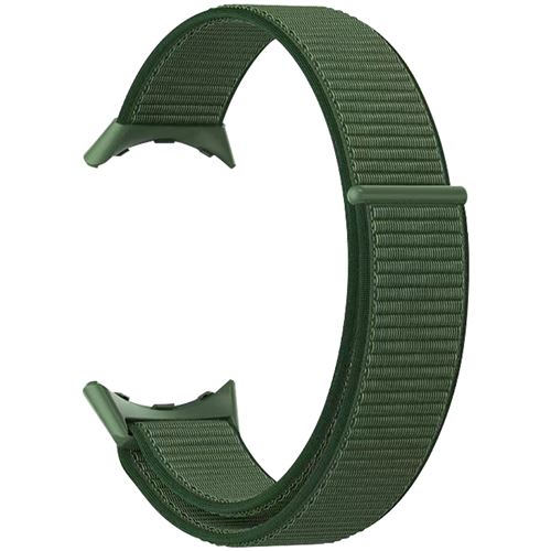 Avizar Vert Bracelet Pour Google Pixel Watch Nylon Tissé Ajustable - Image 3