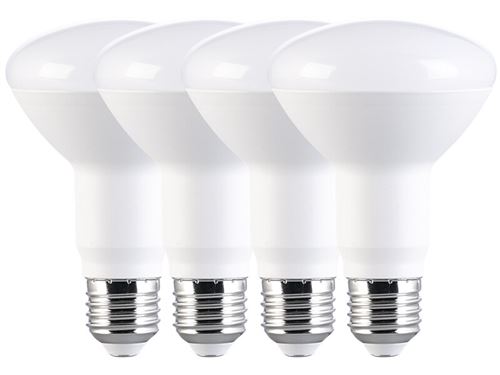 Luminea : 4 ampoules LED E27 - 11 W - 950 lm - Blanc lumière du jour