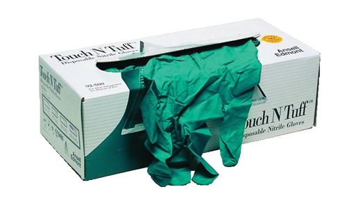 Boîte de 100 gants jetables nitriles jetables Touch N TUFF vert TXL/10 - ANSELL - 92500T10